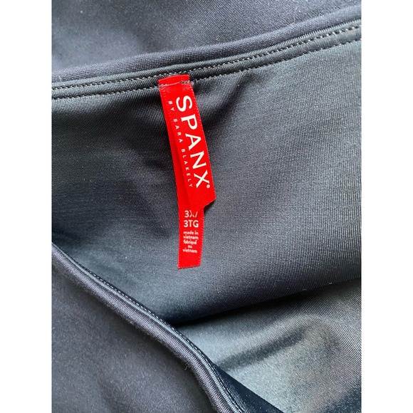 Spanx Red Label Navy Ankle High Rise Leggings Plus Size 3X Shaping Support - Picture 3 of 9